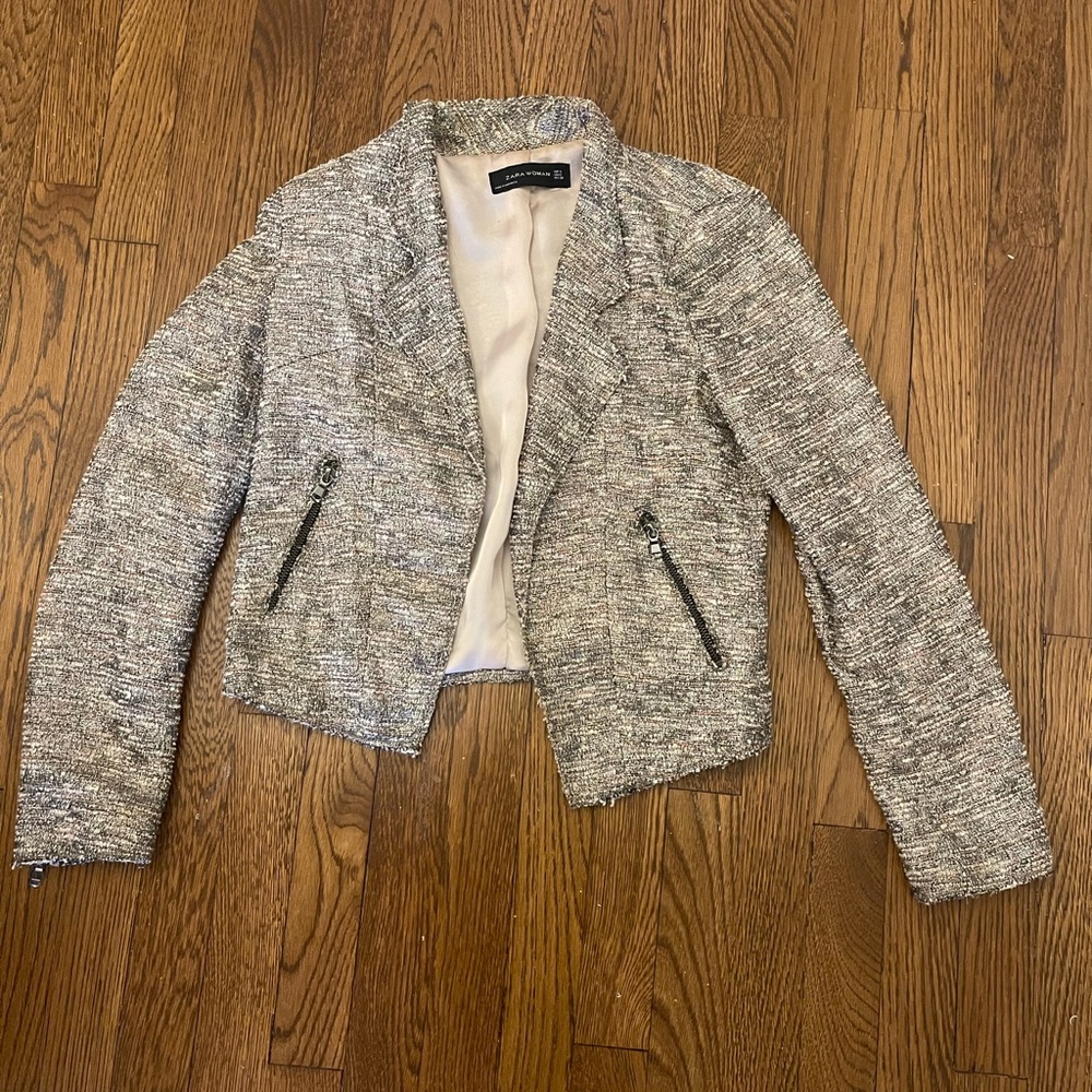 Zara Metallic Blazer